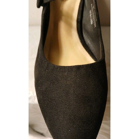 Comfort Est.1946 Womens Black Faux Suede Mary Jane Pumps Size 8 Chunky Heel - Picture 12 of 16